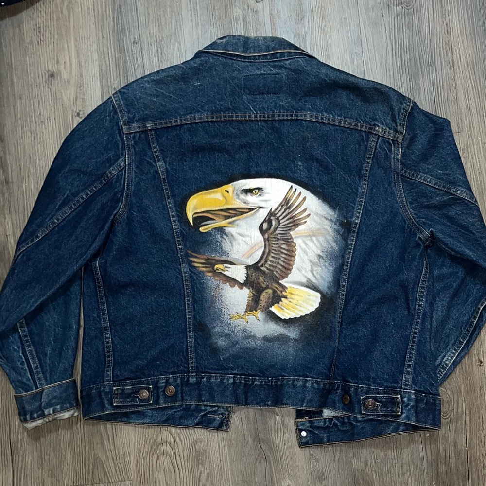 LEVI'S VINTAGE Trucker Darkwash Denim Jacket 70506-0216  USA Men's 46